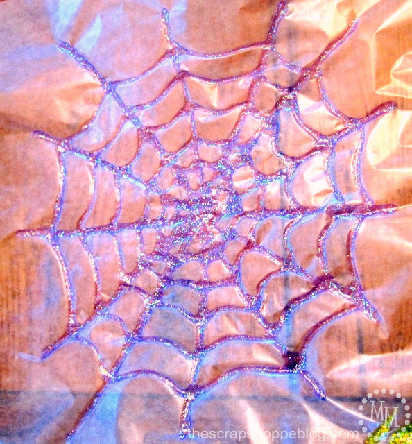 how to make easy elmer's glue spider webs