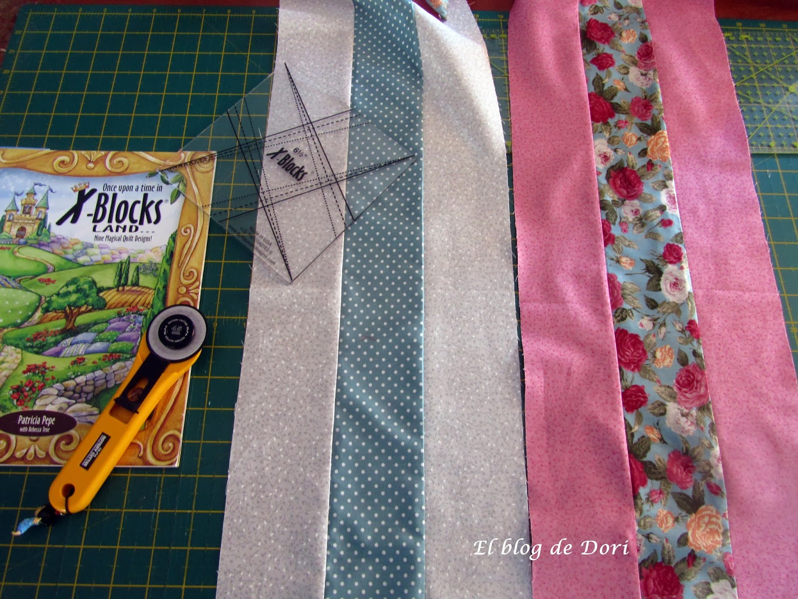 El blog de Dori: Tutorial, Quilt X-Block.