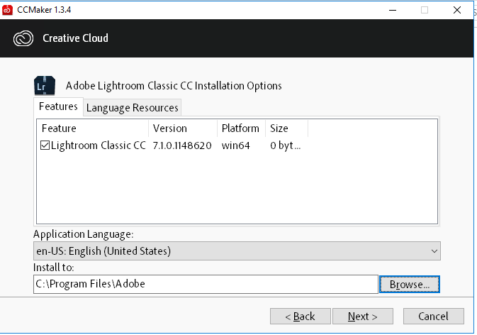 Hướng dẫn sử dụng CCMaker tạo bộ cài các sản phẩm của Adobe
