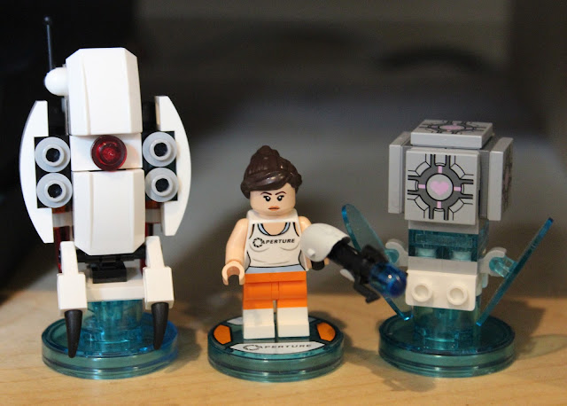 Lego Dimensions Portal 2 level pack - Chell, turret and companion cube