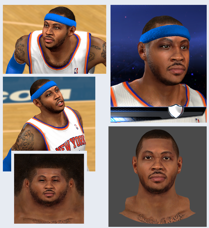 Real NBA2K Melo Face Patch