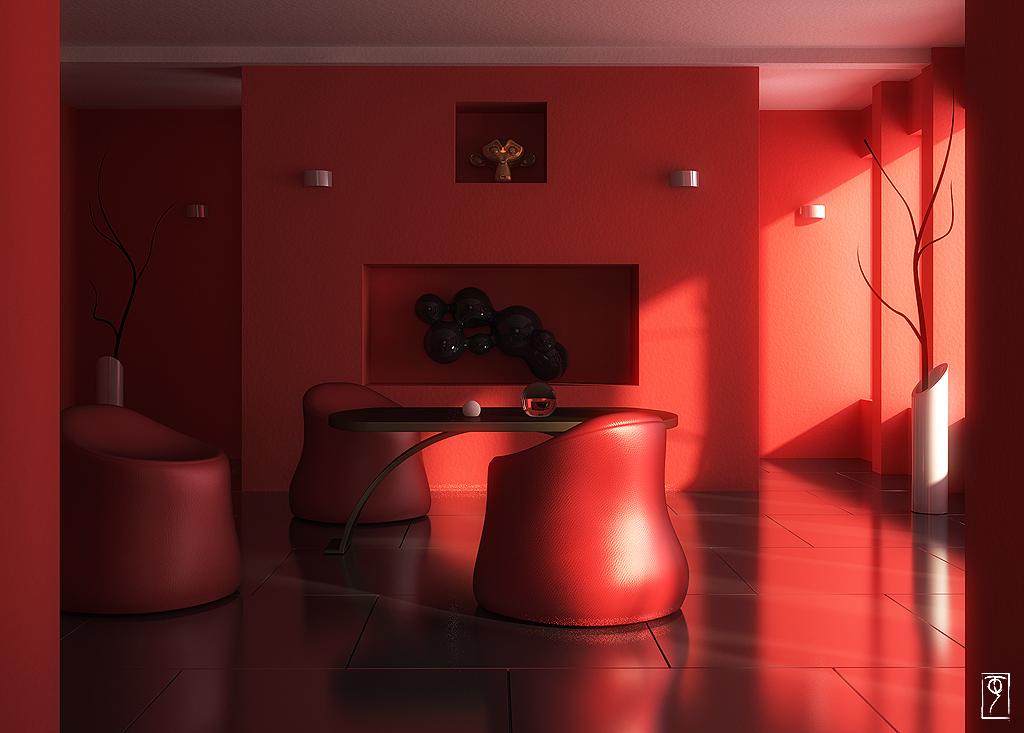 Красная комната игра. Комната с красной вазой. Красная комната картина. Yafaray. Комната красная романтическая.