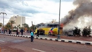Σφοδρή έκρηξη σε τουριστικό λεωφορείο στην Αίγυπτο – Τουλάχιστον 4 νεκροί