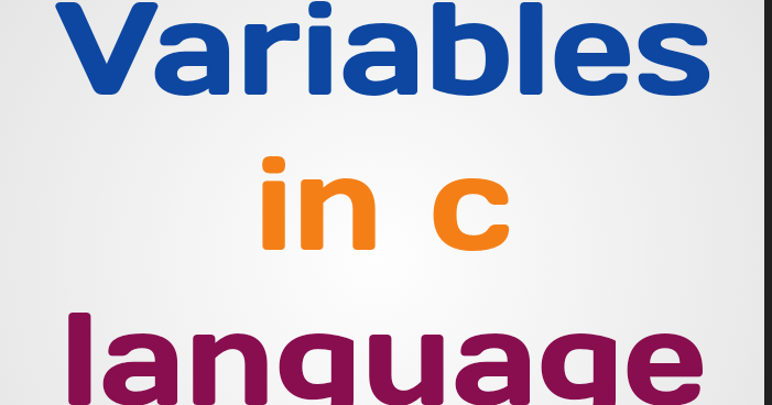 C Programming Language Tutorial : Variables in c language