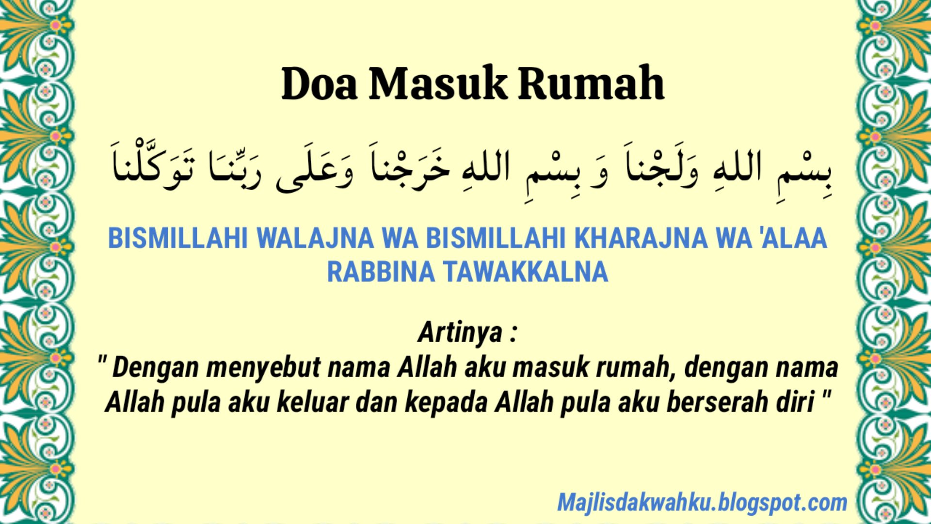 Inilah Doa Memasuki Rumah Baru Dan Artinya Lengkap Teks