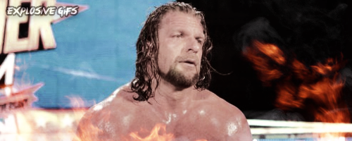 Explosive Wrestling Gifs: Triple H (Long Hair)