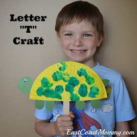 East Coast Mommy: Alphabet Crafts - Letter T