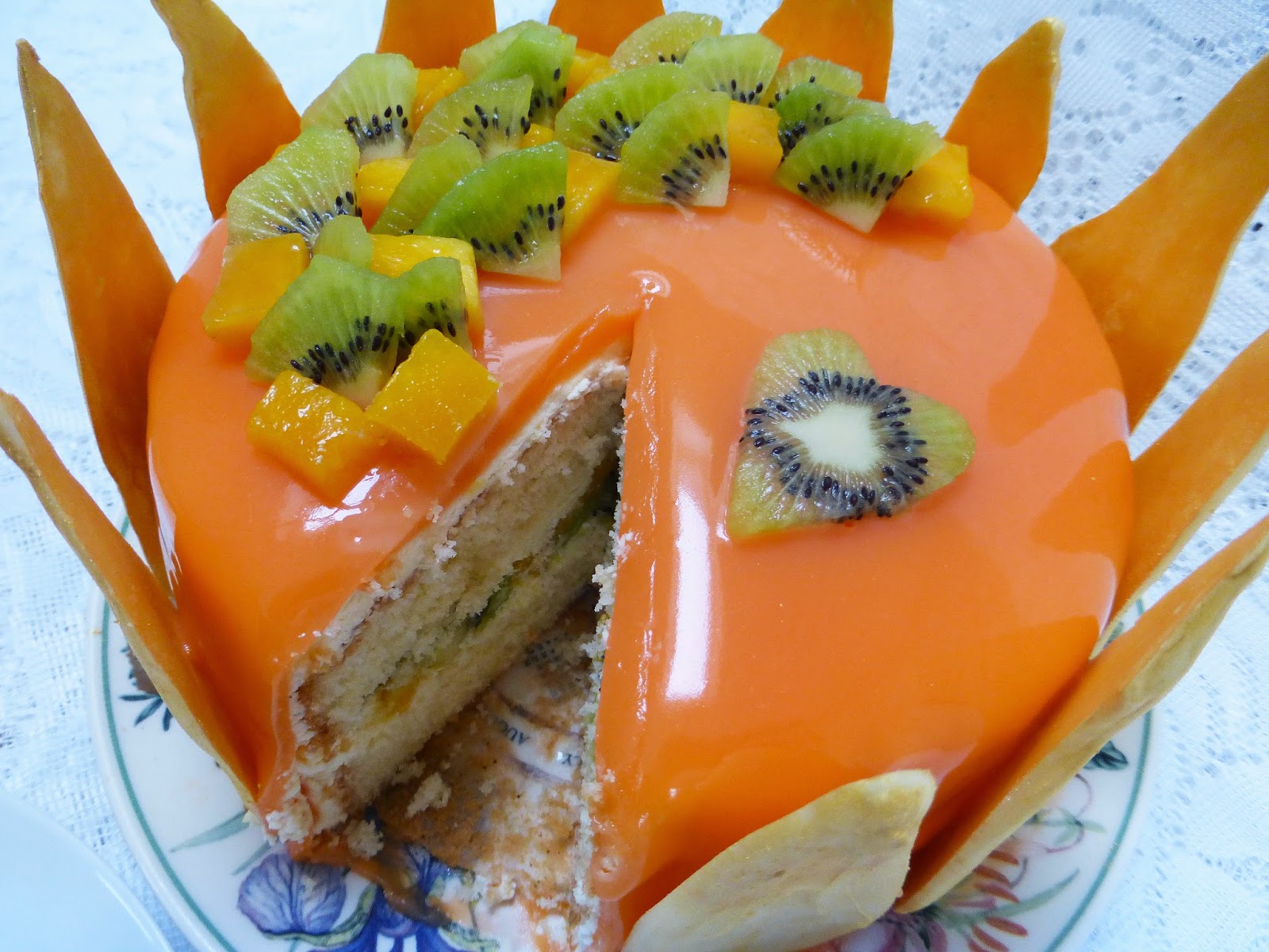 Mango Kiwi Cake Recipe