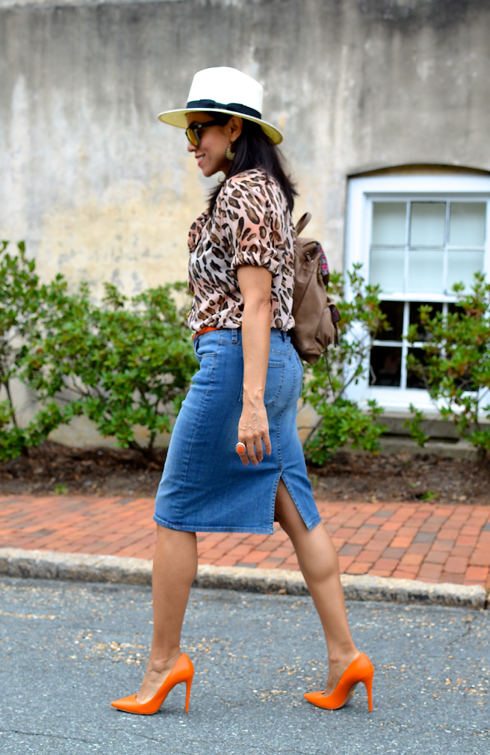 Denim Pencil Skirt MY SMALL WARDROBE