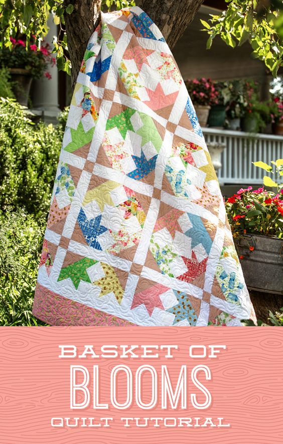 QUILTING WITH AREA 3 Basket of Blooms Quilt Tutorial by Missour Star Blog