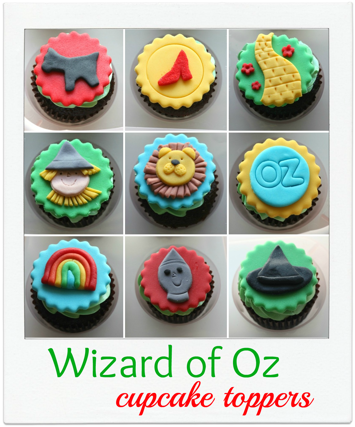 Wizard Of Oz Cupcake Toppers Craftiness Is Not Optional