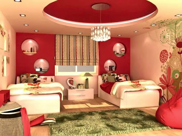 احدث ديكورات غرف نوم اطفال تصاميم ديكورات اسقف غرف نوم مودرن جديدة The