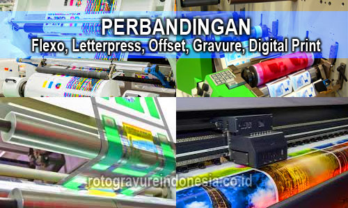 Perbandingan Teknik Cetak Letterpress, Flexo, Gravure, Offset, dan Digital Print