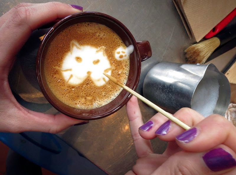 Cat cafe in New York