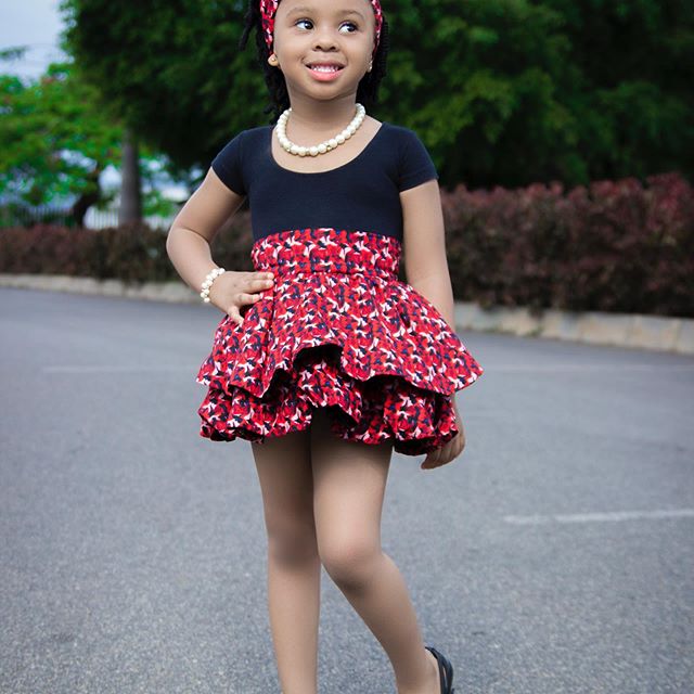 ankara gown for baby girl