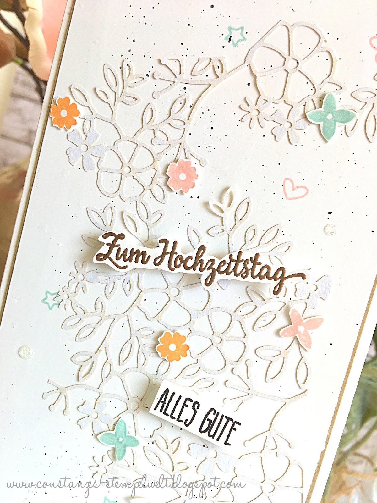 Constanzes Stempelwelt Zarte Gluckwunsche Zur Hochzeit