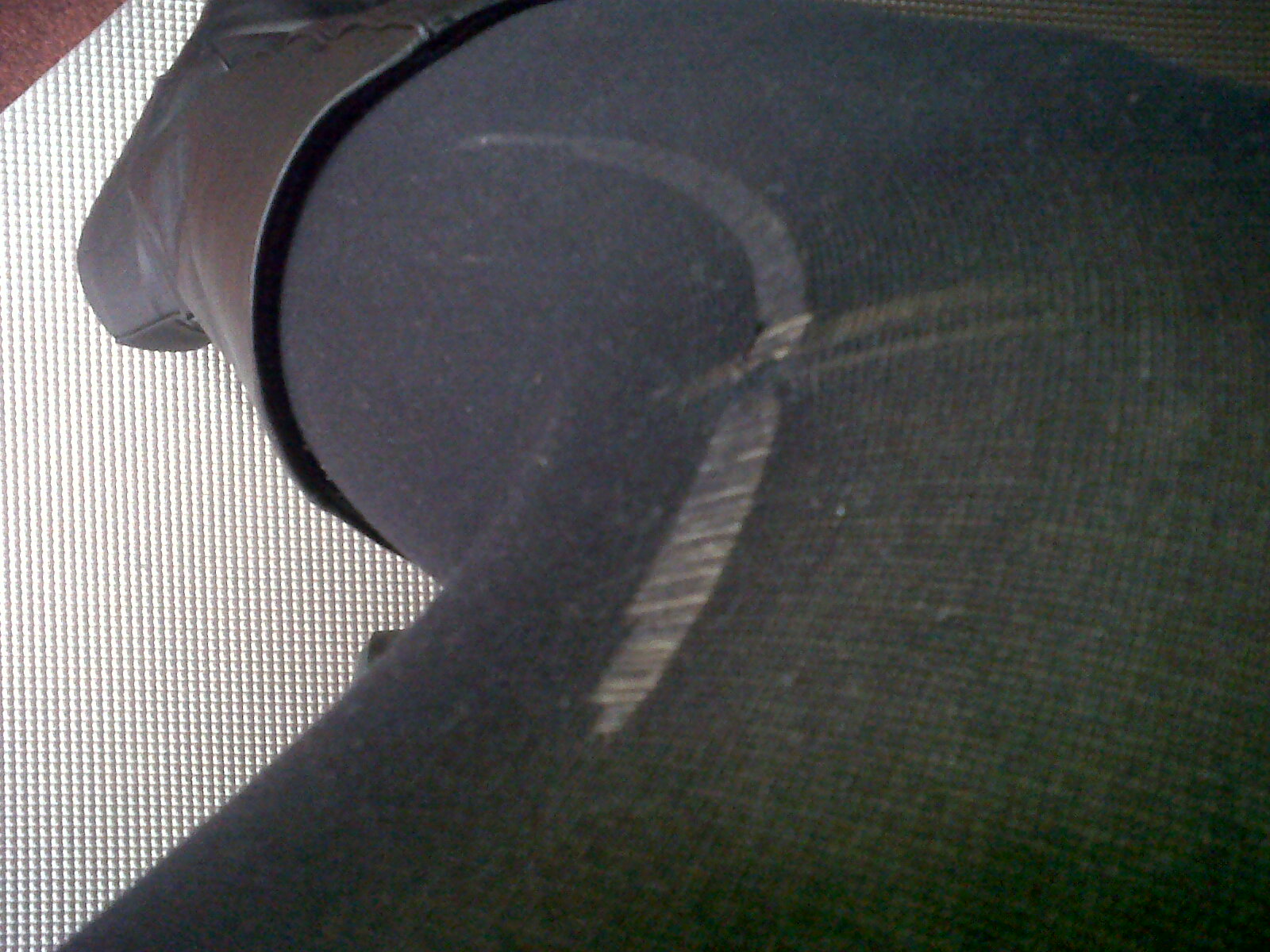 Innocently Oblivious My panty line shows, got a run in my hose...