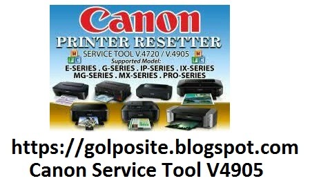 canon service tool v4905