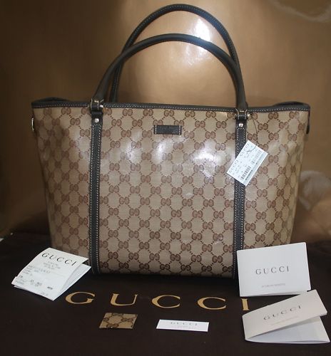 Lady Connection: Authentic Gucci Crystal GG Monogram Large Tote bag