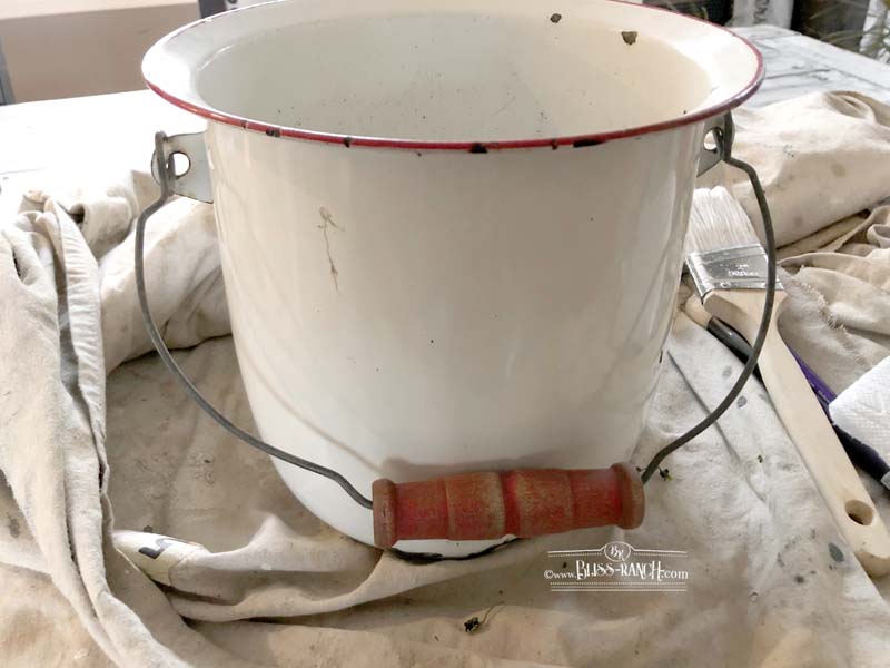 Bliss Ranch Antique Chamber Pot Planter