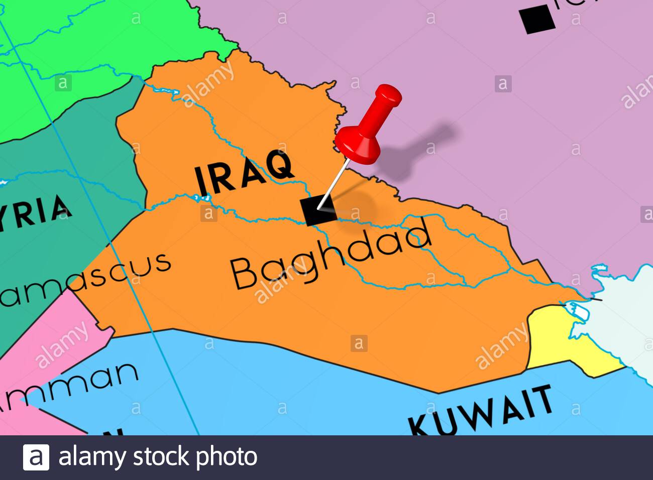 Baghdad Iraq Map
