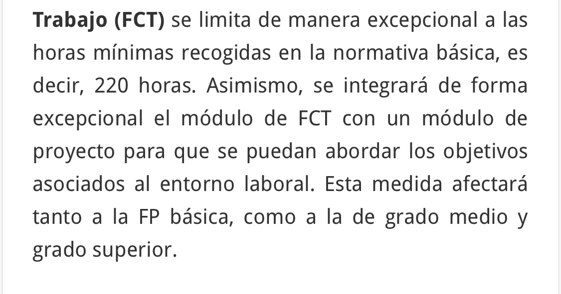 FORMANDOMEPARAFORMAR FP BÁSICA, GRADO MEDIO Y SUPERIOR ¿FCT?