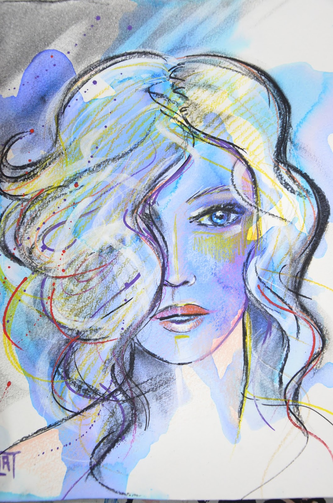 Lydia Roche Art - portrait femme Afrique art contemporain dessin ...