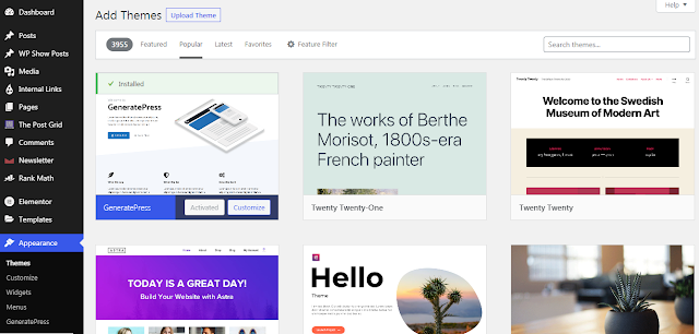 how to install themes in wordpress