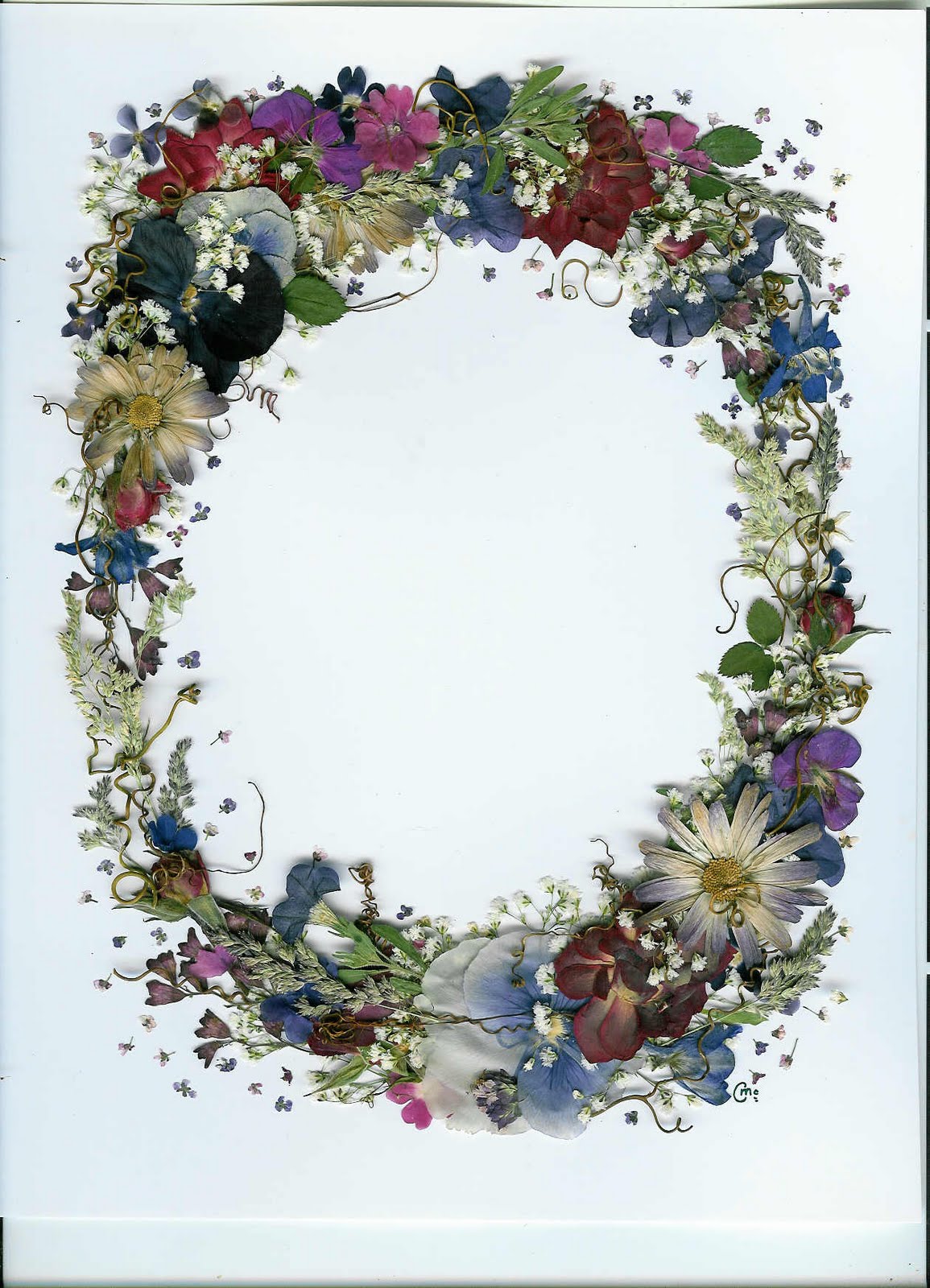 Charlene's Pressed Flower Pictures Original Pressed Flower Art