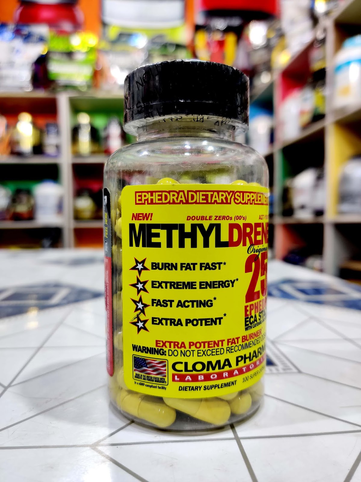 Cloma Pharma Methyldrene 25 Fat Burner 100 Super Capsules NCRFS