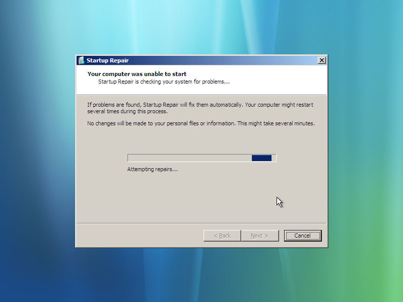 startup repair how long startup repair how long