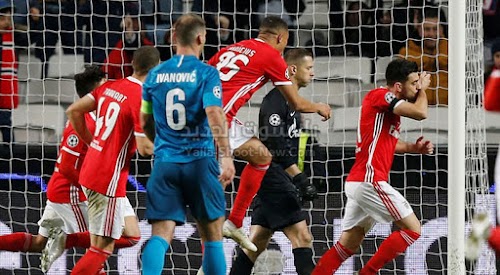 بثلاثية بنفيكا تحقق الفوز على فريق زينيت الروسي وتتاهل للدور القادم من الدوري الاوروبي