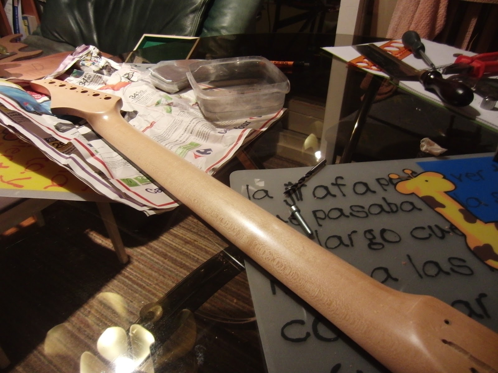 The CMS Guitar: Neck refinish