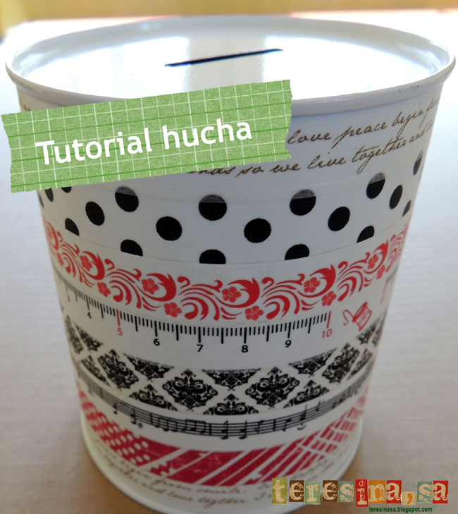 Tutorial Hucha + Washi-Tape