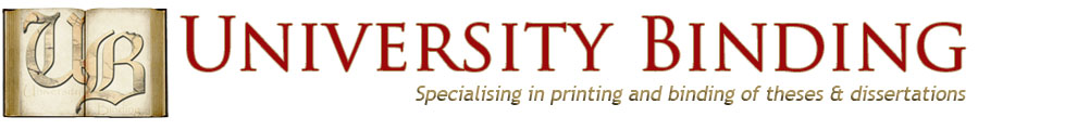 University Binding | Thesis and Dissertation Printing and Binding Services