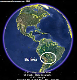 Bolivia en El Mundo, Google Earth