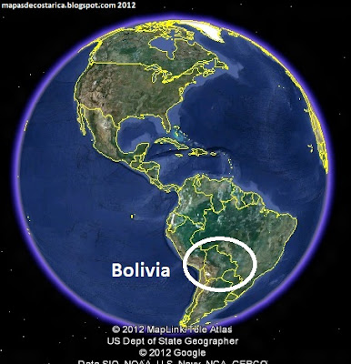 Bolivia en El Mundo, Google Earth