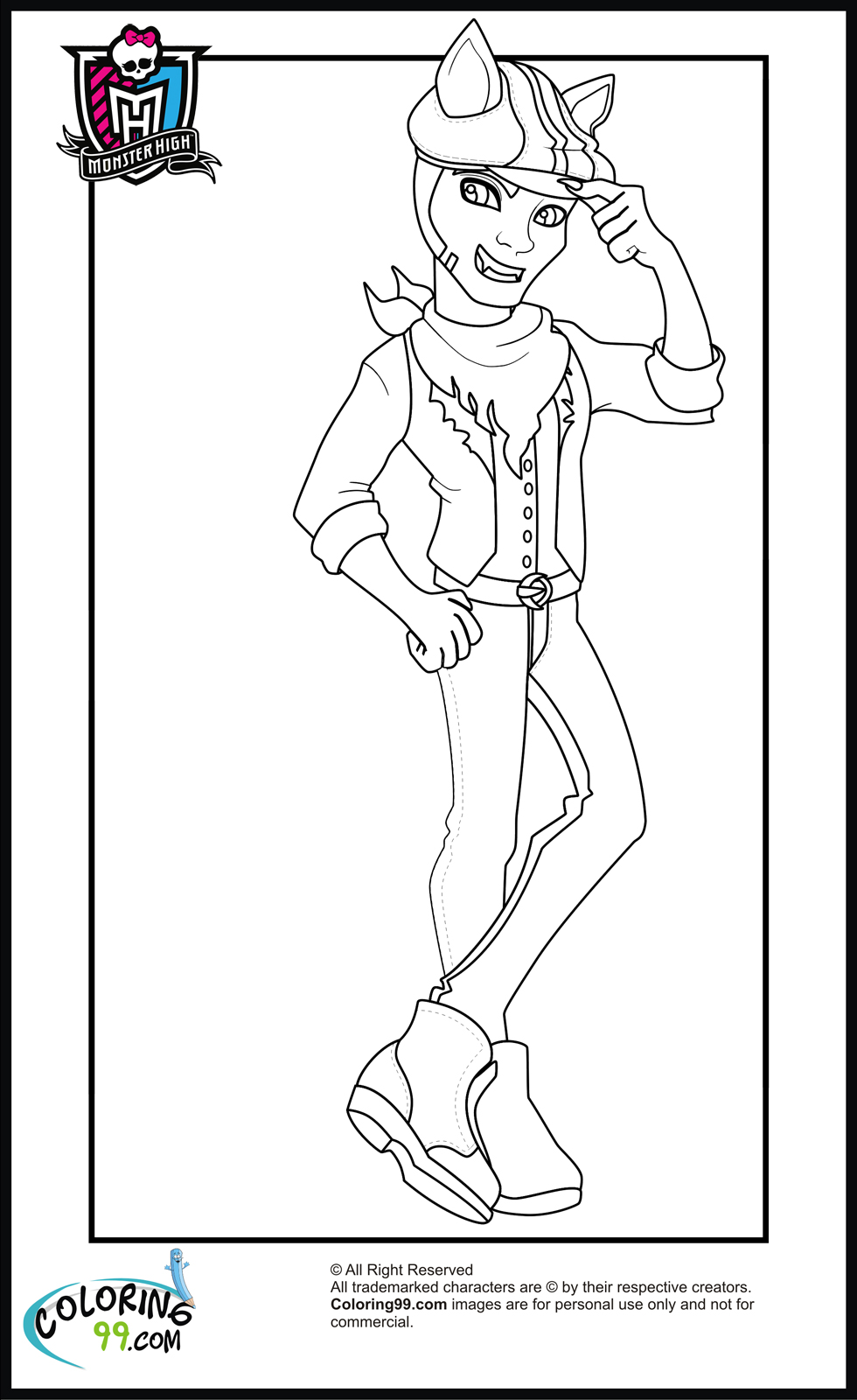 Download Monster High Boys Coloring Pages | Team colors