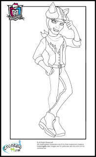 monster high boys clawd wolf coloring pages