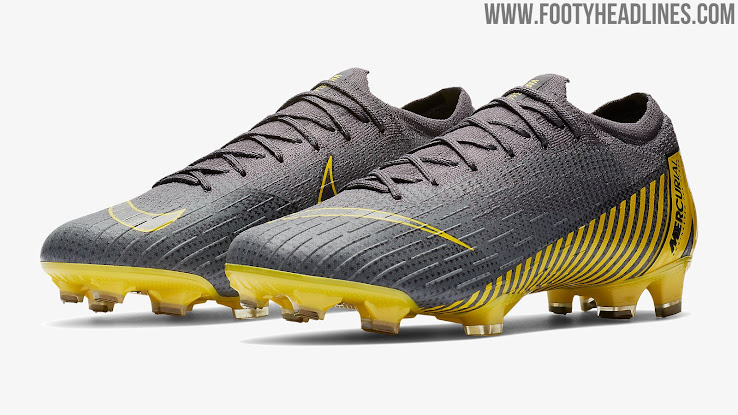 mercurial grey and yellow