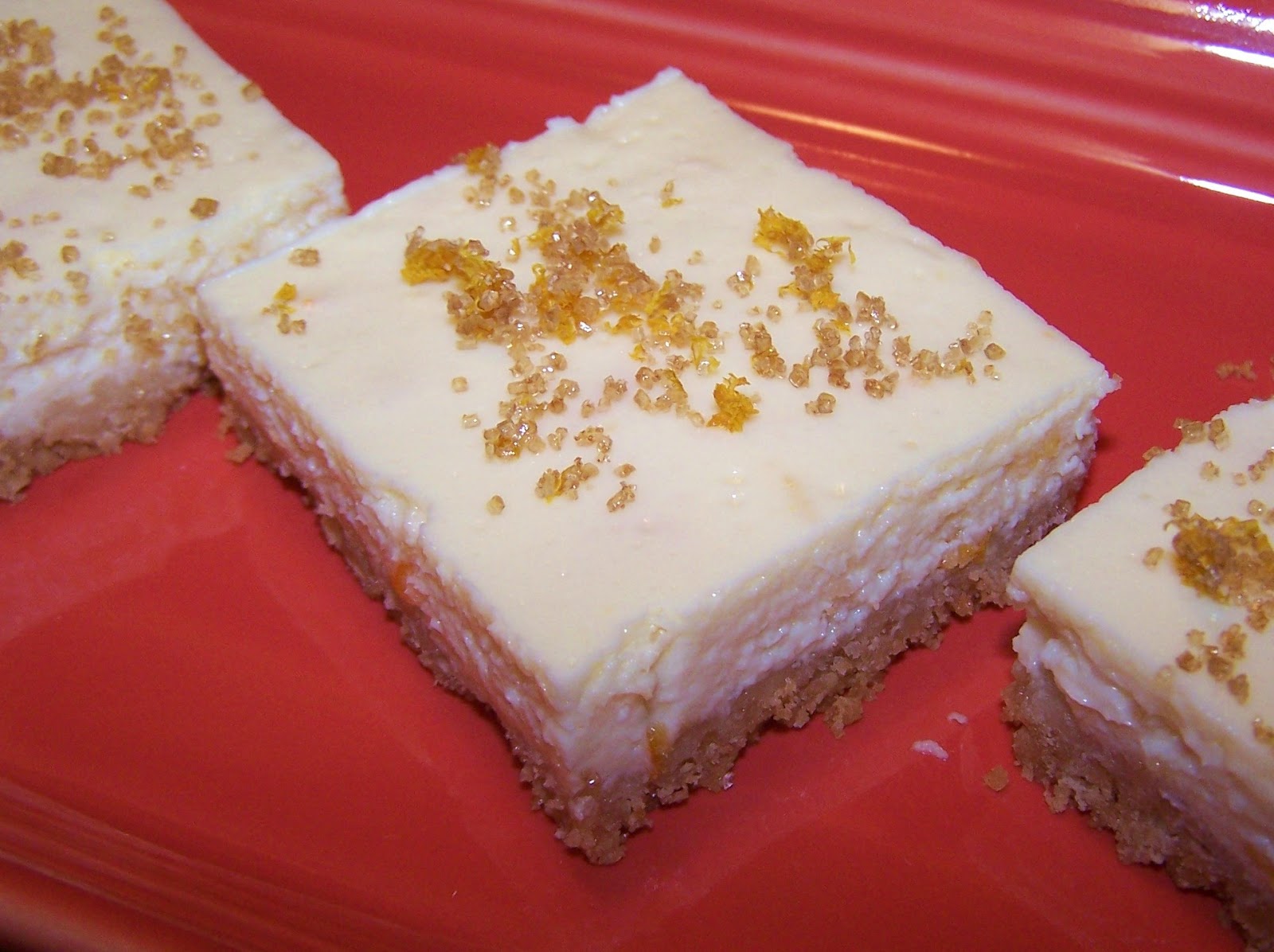 EZ Gluten Free Orange Marmalade Cheesecake Bars