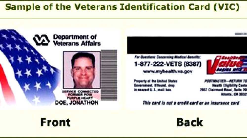 Veteran identification card
