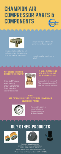 Champion Air Compressor Parts Infographics