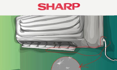 كيفية تنظيف التكييف الاسبليت شارب , كيفية صيانة تكييف شارب