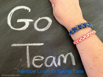 Sports Team Colored Rainbow Loom Bracelets