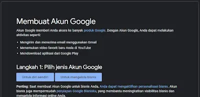 Jenis Akun Google