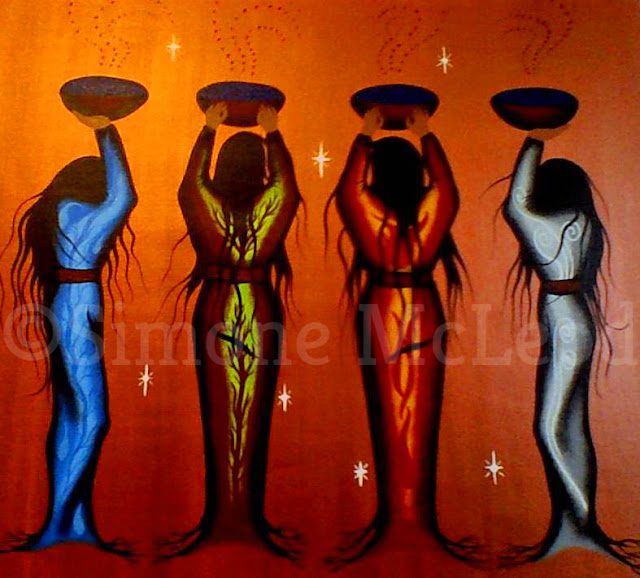 Simone McLeod First Nations Anishinaabe painter Maamoyaawewin