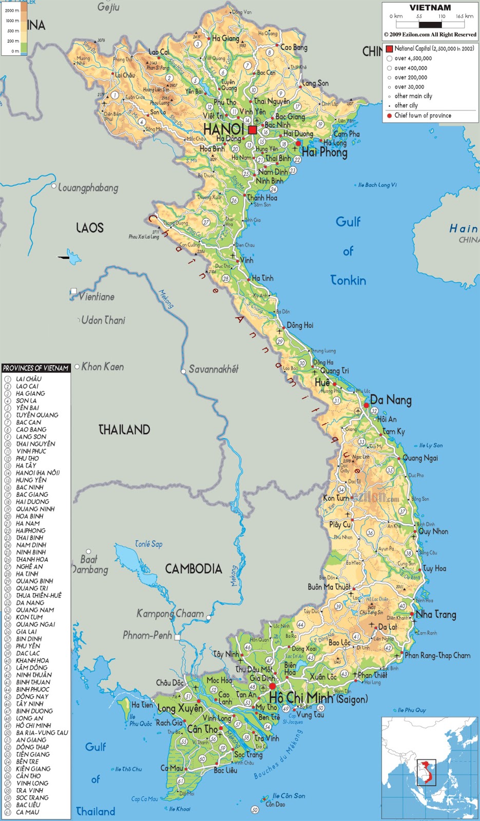 MAPS OF VIETNAM