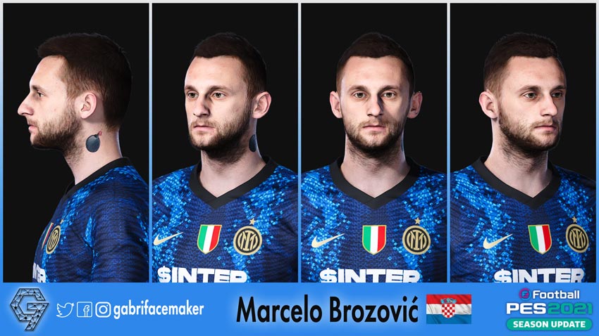 Marcelo Brozovic Face For eFootball PES 2021