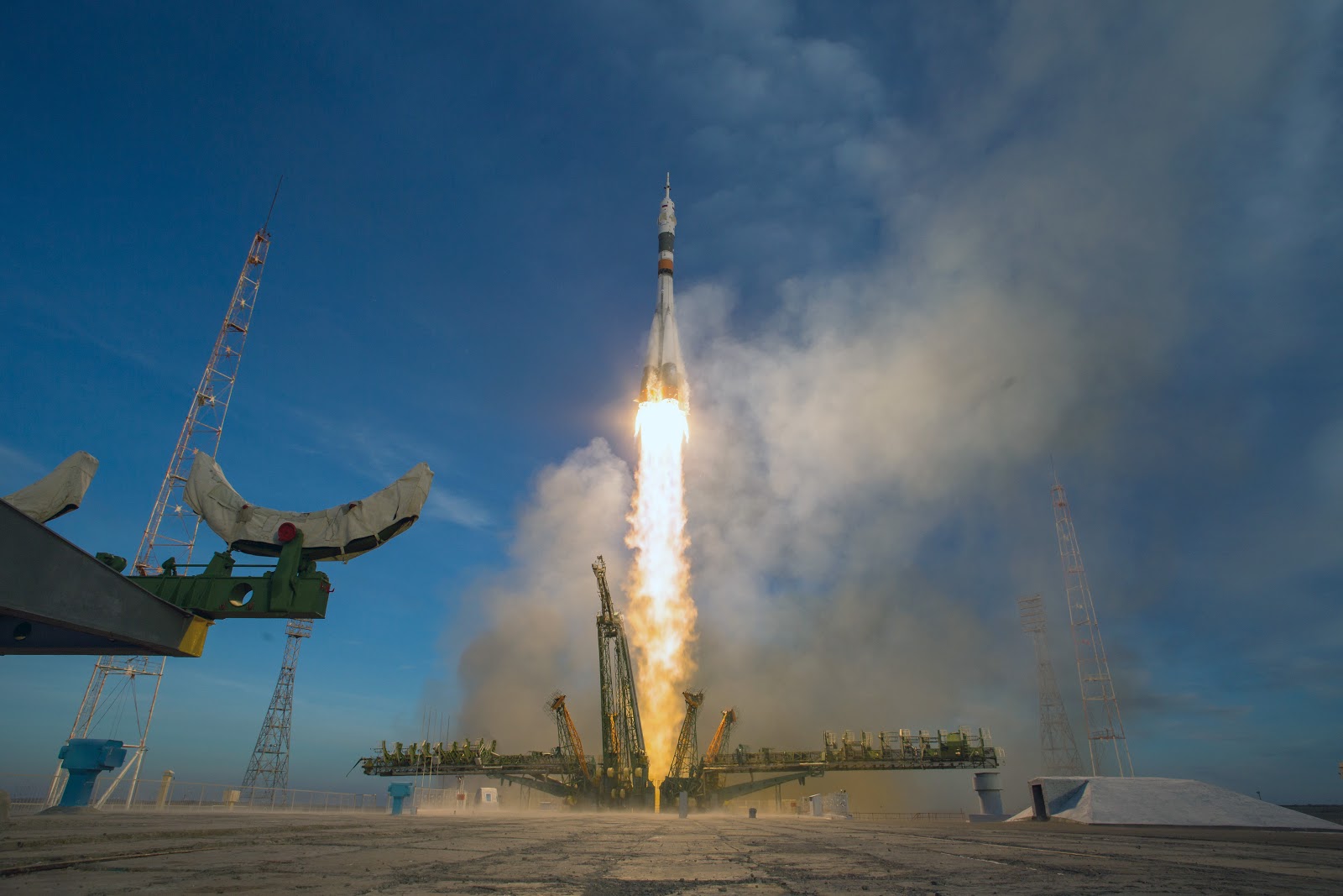 SNAFU! A Soyuz booster rocket launches the Soyuz MS11 spacecraft from